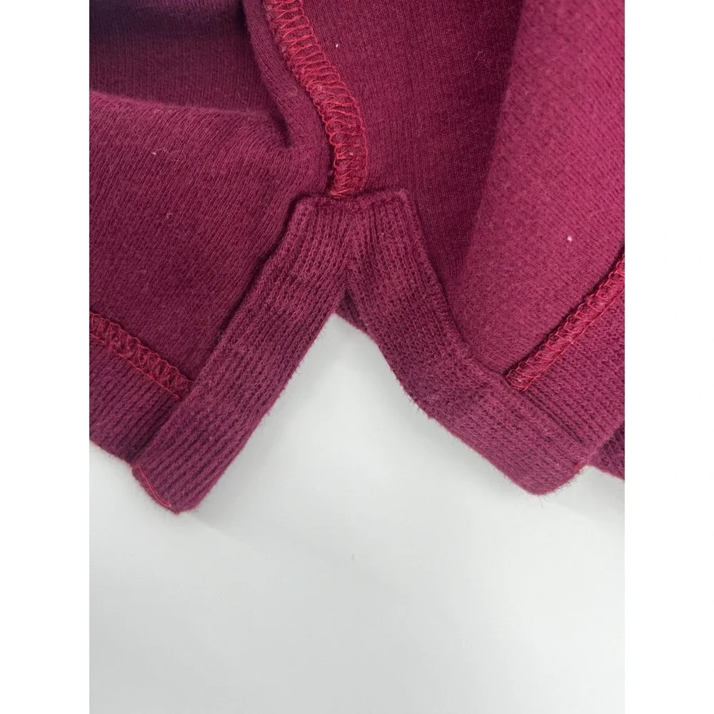 Polo Ralph Lauren Sweater Maroon Red Pony Zip Estate Rib Cotton Men's Size Large